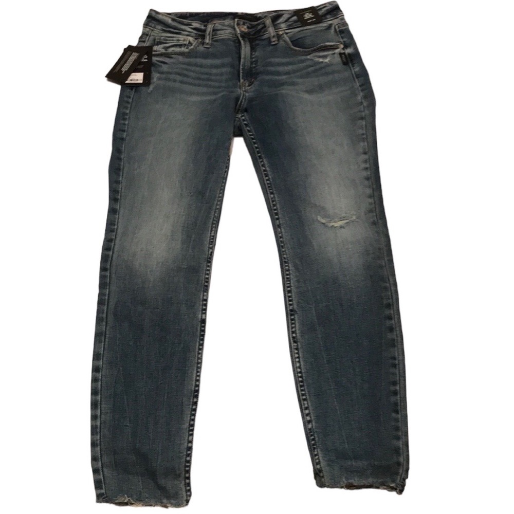 NWT SILVER SUKI CURVY MIDRISE SKINNY LEG 30 x 29 jeans cut offs